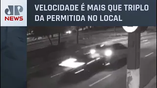 Polícia científica indica que Porsche estava a 156 km/h no momento da batida