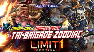 MASTER DUEL - LIMIT 1 FESTIVAL - HOW TO PLAY? LOANER DECK TRI-BRIGADE ZOODIAC - ENGINE COMBO