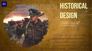 Historical Slideshow Premiere Pro Template Flexible and Professional