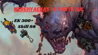 [Tibia] - Werehyaenas South | Level 300+ | EK Hunt Solo | Skill Club 98 | 2KK RAW | 350K/h de profit