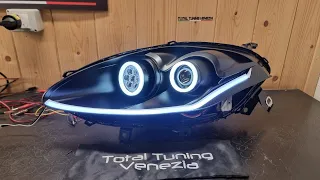 Fiat Bravo Fanali Full Led Bi Led Angel Eyes Tuning Led Tube Dinamici