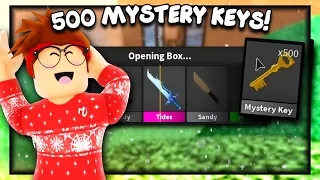 I Spent $10,000 On 500 Mystery Keys In MM2...