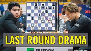 Last round drama | Magnus Carlsen vs Parham Maghsoodloo | Rapid Wch 2022