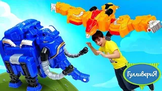 МЕТАЛИОНЫ в шоу для мальчиков ГУЛЛИВЕРИЯ - Роботы трансформеры атакуют! Крутые игрушки мальчикам