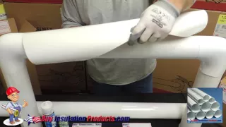 Install PVC Cut & Curl Jacket on Fiberglass Pipe Insulation