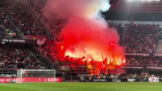 Craquage fumigènes parcage Lensois à Rennes 2024 30 ans des red tigers