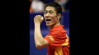 Old but gold! Wang Liqin crazy topspin sidespin!