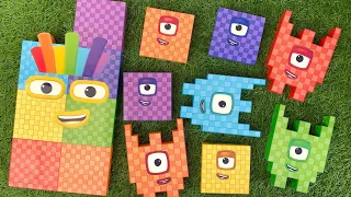 Looking Numberblocks Puzzle Tetris NEW 100&700 SPACE ASMR | Numberblocks Stafying #25