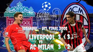 Liverpool 3 (3) vs AC Milan 3 (2) || Keajaiban Final Liga Champions 2005 Di Istanbul