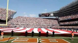 Jim Cornelison National Anthem - 9-11-11 - Bears vs. Falcons - Soldier Field