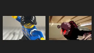 Yuji beats Mahito in LEGO