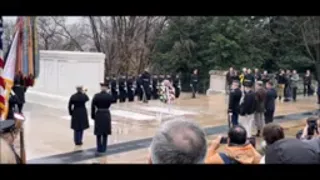 Three Medal of Honor Recipients Place Wreath at Tomb of the Unknown Soldier