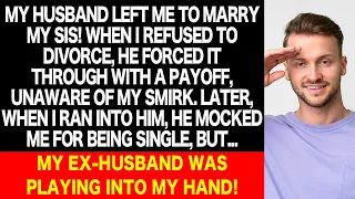 My Husband Left Me to Marry My Sis! He Even Offered Alimony. But I Just Smirked. Because He was...