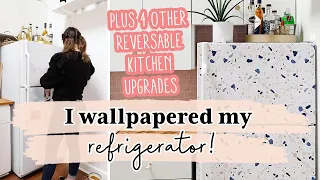 DIY Renter-Friendly Fridge Upgrade! | + 4 Other Reversible Kitchen Ideas