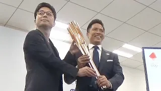 Olympic relay torch inspired by children’s cherry blossom drawings unveiled