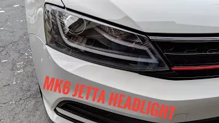 MK6 VW Jetta Aftermarket Projector Headlight Overview and Thoughts | Audi Style DRL Tube