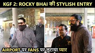 Rocky Bhai In The House: Grand Welcome Of KGF 2's Yash At Mumbai Airport