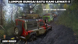 Mobil Land Rover Kembali di Kerahkan !! Trip Seru + Drama Bapak bapak 😂😂  SnowRunner Indonesia