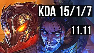 VIKTOR vs SYLAS (MID) | 15/1/7, Legendary, 300+ games | EUW Master | v11.11