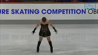 Audrey GERARD. Oberstdorf 2018. Silver Ladies I -Free Skating. 18 place