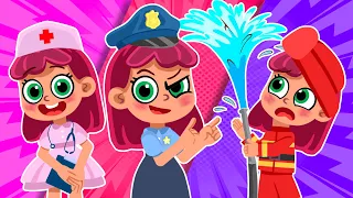 PoliceGirl, Doctor and FireGirl Song | 😍🥳🤩 And Nursery Rhymes