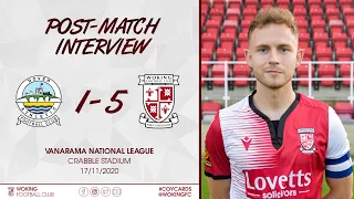 Dover Athletic 1-5 Woking | Josh Casey Interview