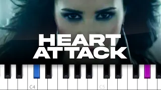Demi Lovato - Heart Attack  (piano tutorial)