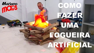 COMO FAZER UMA FOGUEIRA ARTIFICIAL COM VENTILADOR