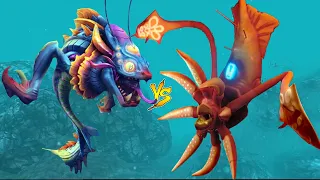 Hungry Shark World - Cosmic Alan vs Colossal Squid Boss Battle - All Sharks Unlocked Gameplay