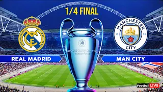 Real Madrid vs Manchester City | UEFA Champions League 2024 UCL - Full Match 1/4 Final |PES Gameplay