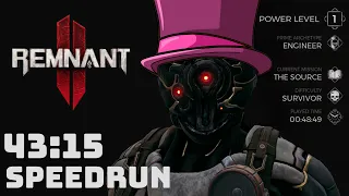 Remnant 2 Speedrun 43:15 New Game Engineer Survivor Any%