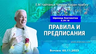 05/11/2023, Шримад-Бхагаватам 3.29.18, Правила и предписания - Чайтанья Чандра Чаран Прабху, Боровое