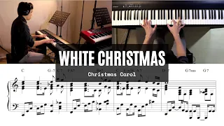 White Christmas - Jazzy Christmas Carol Piano Cover with Transcribed Sheet Music