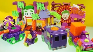 JOKER can't decide which JOKER vehicle to use to defeat BATMAN imaginext toys