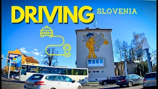 Satisfying Driving in Ljubljana Along the Old and Modern City center Scenic Drive Travel in Slovenia