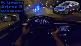 2021 Volkswagen Arteon R Shooting Brake | night POV test drive | ambient lighting + acceleration
