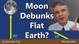 Appearance of Moon Debunks Flat Earth with a 30-60-90 Triangle