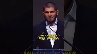 #Khabib shares some wise words from his father. #UFC #HallOfFame #MMA #fyp #Motivational
