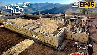 Building A Block Foundation | Building A Mountain Cabin EP05