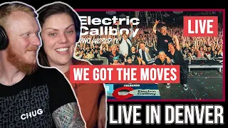 COUPLE React to Electric Callboy - WE GOT THE MOVES LIVE in Denver | OFFICE BLOKE DAVE