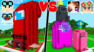 COSTRUISCO LA CASA AMONG US DELLE FEMMINE SU MINECRAFT! 🛸