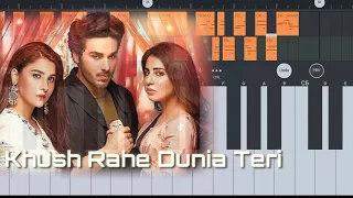 Khush Rahe Dunia Teri piano tutorial OST | Sahir Ali Bagga & Hadiqa Kiani