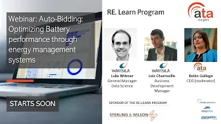 Webinar: Auto-Bidding: Optimizing Battery performance through energy management systems