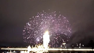 New Year Celebration with Fireworks || amazing View of 2018 From Red Square in Moscow Russia