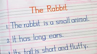 essay on rabbit || rabbit essay in english || few lines on rabbit ||