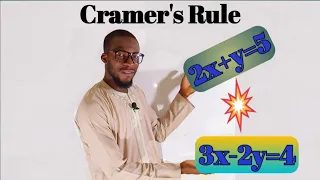 How To Solve A System Of Equations Using Cramer's Rule