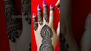 GLAMOROUS MEHNDI DESIGN #henna #hennashorts #shorts