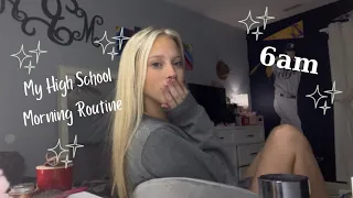 My Morning Routine as a Junior in High School! -6am *First Video*