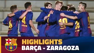 [HIGHLIGHTS] FUTBOL (Juvenil A): FC Barcelona – Zaragoza (1-0)