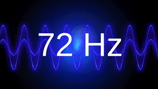 72 Hz clean pure sine wave BASS TEST TONE frequency